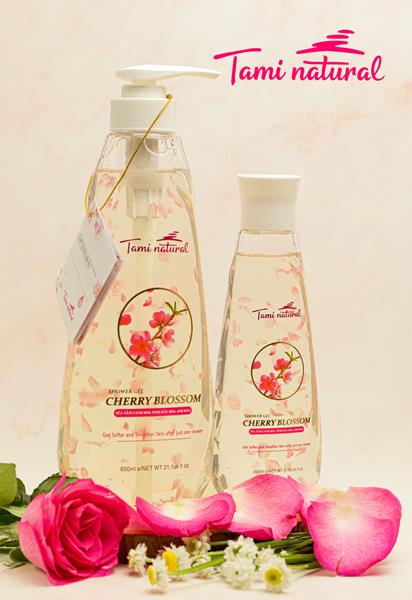 Sữa tắm cánh hoa tinh dầu hoa anh đào - Gia Công Mỹ Phẩm Tami Natural Home - Công Ty TNHH Sản Xuất Dược Mỹ Phẩm Tami Natural Home